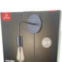 Globe Holden PlugIn Wall Sconce 2 In 1