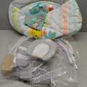Bright Starts Comfy Baby Bouncer Soothing Vibrations Infant Seat - Taggies, Music, Removable -Toy Bar, 0-6 Months Up to 20 lbs (Whimsical Wild)