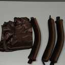 Grande Heatless Curls Overnight Rods No Heat Hair Curlers to Sleep Jumbo Foam Large Hair Rollers for Long Short Hair Heatless Curling Rod Set with Satin Wrap for Sleeping Brown