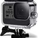 FitStill 60M Waterproof Case for Go Pro Hero 8 Black, Protective Underwater Dive Housing Shell with Bracket Accessories for Go Pro Hero8 Action Camera