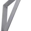 2"W x 16"D x 16"H Traditional Steel Bracket, Hammered Light Blue