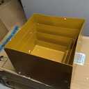 Metal Buffet Risers,4PCS OVERSIZED Food Risers for Buffet Table 8''X9''10''X11'' Display Stand with Mini Acrylic Signs for Catering Dessert Collectibles Jewelry Figures Show Gold Cube Boxes Nesting Risers with Hollow Bottoms