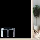 ZHMRROAD Blackout Window Privacy Film Sun Blocking UV Protection Static Cling Room Darkening Heat Control No Glue Removable Window Coverings for Home Black 35.4 x 78.7 Inch