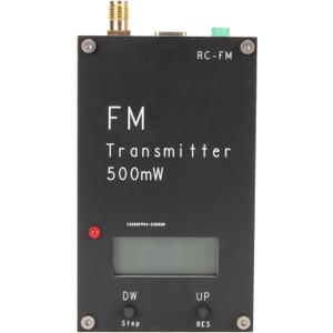 Digital FM Transmitter Module, 2000M 500mW FM Stereo Transmitter with LCD Screen, Stereo Sound, 3.5mm Connector, USB C Port, for Small FM Radio Station