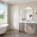 Frameless Bathroom Mirror, 24"x36" Arched Bathroom Vanity Mirrors for Beveled Edge, Arched Wall Mirror, Decorative Arch Mirrors for Bedroom, Entryway, Living Room