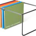 1 Pack Legal and Letter Size Hanging File Folder Frame Desk Organizer Destop Hanging File Frame, Hanging Folder Holder Metal Rack for Filing Cabinet File Drawer, 15.3" L12.4 W9.4 H
