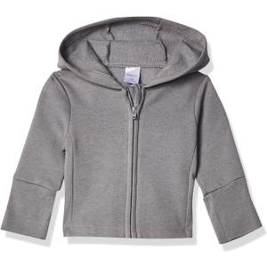 Hanes, Zippin Soft 4-way Stretch Fleece Hoodie, Babies and Toddlers (18-24 Months, Charcoal)