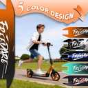 FREEDARE Kick Scooter for Kids & Adults Ages 8+, Foldable Teen Scooter with 2 Big 8-inch Wheels and 4-Level Adjustable Handlebar, Max Load 220 LBS, Orange