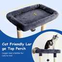 Cat Craft Cat Tree 63 Inch Cat Tower for Indoor Cats, Multi-Level Cat Tree for Large Cats 20 lbs+ Heavy Duty Cat Tower with Sisal Scratching Posts, Hammock, Condo and Extended Platform, Dark Grey