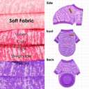 3 Pack Dog Sweaters for Small Dogs Girl Boy Winter Fleece Clothes Warm Soft Dog Sweatshirt Outfit for Dogs Cats Pet Apparel, Pink+Rose+Purple, L