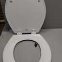 BEMIS 500EC 390 Toilet Seat with Easy Clean & Change Hinges, 1 Pack Round, Cotton White