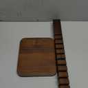 Walnut Wood Cord Holder  5 Slots Cable Organizer with Adhesive Tape, Desk Wire Management for USB, Charging, HDMI, and Type-C Cables (5 Slot)