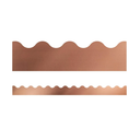 Carson Dellosa Sparkle and Shine 39Ft of Rose Gold Bulletin Board Borders, 39 Strips of Scalloped Trim for Rolling Whiteboard, Posterboard, Party Decorations, and Classroom Decor