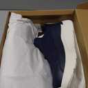 FitVille Men's Extra Wide Slip on Walking Shoes, Breathable Hands Free Slip on Sneakers, Comfortable Orthopedic Shoes for Standing All Day - Step Ease V1 (Navy Blue, 8)