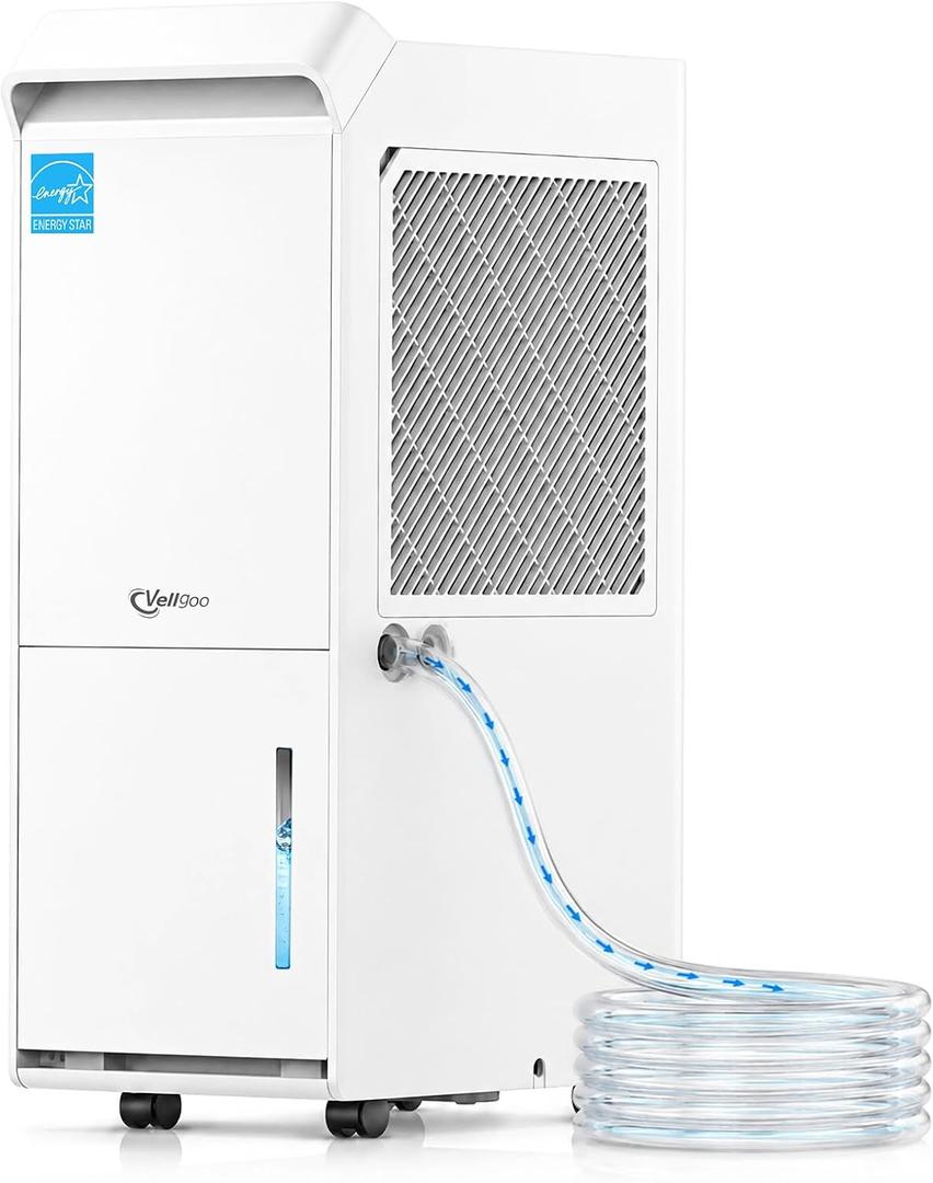 Dehumidifier for Basement, Home and Garage, Max 100 Pint/Day 5000 Sq.Ft