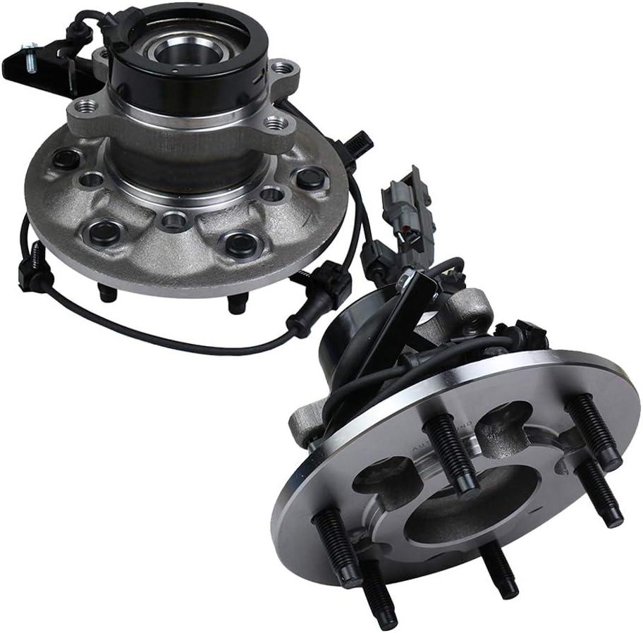 Autoround 4WD Front Wheel Bearing and Hub Assembly Fit for Chevy Colorado 2004-2008, GMC Canyon 2004-2008, Isuzu i-350 2006 / i-370 2007-2008, Replace# 515111 515110, Left Right Side, 6 Lug w/ABS