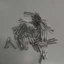 Blulu Pleat Hooks Stainless Steel Curtain Hooks Drapery Clasp and Pin 4 Prongs Pinch Pleat Tools Clips for Window, Shower Curtain(60 Pcs)