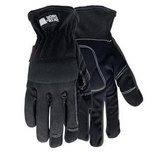 Red Steer 170 Ironskin Synthetic Leather Palm Gloves, Black, Shirred Elastic Cuff, Slip Fit Design, Size XL 