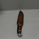 DeHong-88 Hunting Knife, 7.1" (About 18 cm) Fixed Blade Tactical Knife Configure Leather Scabbard,Camping, Survival Slicing, Boning, Gift Collection