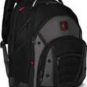 Wenger Synergy Laptop Backpack, Fits 16 Inch Laptop, Men's and Women's Laptop Bag, Black/ Grey