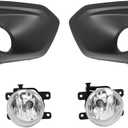 Nakkaa Fog Light Assembly Compatible with Impreza 2012-2014 with Passenger and Driver Side Front Lamp Cover 57731FJ000 57731FJ010