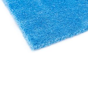 The Rag Company - Eagle Edgeless 450 (1-Pack) Professional Korean 70/30 Blend Super Plush Microfiber Detailing Buffing Polishing Drying Towels for Cars 16x16 in, Teal Blue