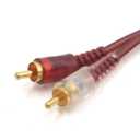 uxcell 9.8ft Long 2 RCA Male to 2 RCA Male Adapter Car Stereo Audio Cord Extension Cable
