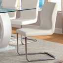 AA Warehousing Alaric Side Chair, White, Pack of 2
