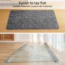 Yecaye Office Chair Mat for Hardwood Floor,45" x 53" Under Computer Desk Floor Protects for Rolling Chair,Non Slip PVC Woven Gaming Chair Mat,Not for Carpet (Blackwhite, 45" x 53")