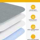 Washable Underpads Waterproof, 4 Pack 18" x24'' Heavy Absorbency Incontinence Bed Pads, Bed Wetting Pads for Babies, Kids and Pets, Soft Reusable Changing Pads for Bed (Gray)