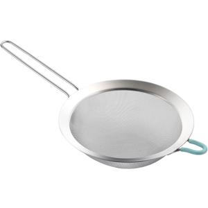 304 Stainless Steel Fine Mesh Strainers for Kitchen, Colander-Skimmer with Handle, Sieve Sifters for Food, Tea, Rice, Oil, Noodles, Fruits, Vegetable (7.87 in Large)