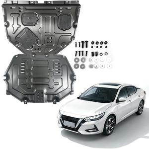 Alloy Steel Engine Splash Shield Fit for Nissan Sentra 2020 2021 2022 2023 2024 Heavy Duty Front Skid Plate for Radiator, Engine & Transmission w/Screw Hardware,Service Holes & Vent Design