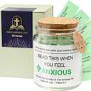 YAOWKY Anxious 96 Pcs Bible Verse Jar, Read Me When Bible Verses Jar for Anxiety, Birthday Christian Religious Graduation Gifts for Friends Classmate Colleague, Prayer Gifts for Family