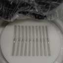 CROSSIO Modern Crystal Chandelier for Dining Room, 12-Light Luxury Black 2 Tiers Crystal Raindrop Chandelier, Contemporary Hanging Light Fixture for Living Room Entryway Foyer D19.7''