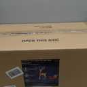 54Christmas Deer Sleigh Set Outdoor Indoor Decoration 3D Lighted Reindeer Red Sleigh Holiday Display Christmas Tree Decorations Lighted up Santa Sleigh Porch/Lawn/Yard/Garden Addition