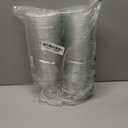 100 Pack - 16 oz Clear Plastic Cups with Lids and Straws, Sturdy & Food Safe Iced Coffee Cups with lids, Disposable Plastic Smoothie Cups for Cold Drinks