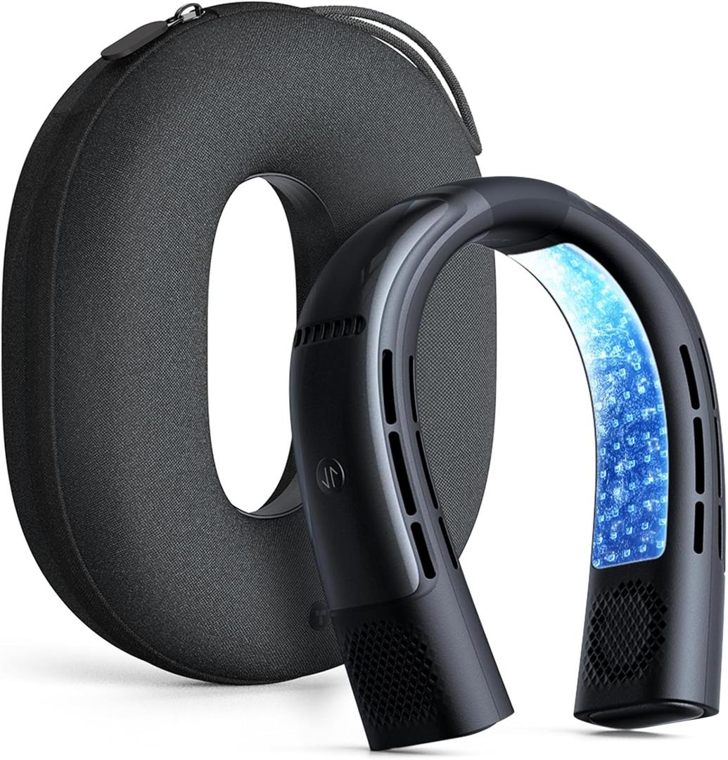 TORRAS 2025 COOLiFY 2S Neck Fan, 3 Model, 3-28H Extended Battery Life, Neck Fans that Blow Cold Air, Neck Air Conditioner, Cooling Neck Fan for Work, Hiking, Travel. Gifts for Dad Husband Father, Black