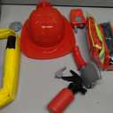 Liberry Fireman Costume for Kids 3 4 5 Years Old, Firefighter Tools with Fire Extinguisher, Pretend Play Toy Gift for Toddler Boys & Girls, 9pcs
