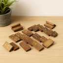 GoCraft Handmade Wooden Dominoes Set | 28-Piece Double Six Professional Size Dominoes with Decorative Wooden Storage Box | Classic Game Set for Family Fun & Entertainment