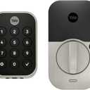 Yale Assure Lock 2 Touch Deadbolt, Satin Nickel Smart Keyless Entry Door Lock with Z-Wave (ZW3) Connected Touch Keypad and Fingerprint Scanner, YRD450-F-ZW3-619