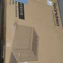 Feandrea Cat Litter Box Enclosure, Handwoven Rattan Hidden Litter Box Furniture with Extra Litter Mat, Removable Washable Tray, Boho Cat House, End Table, Goose Yellow UPCL014K01