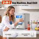 SENIX Nugget Ice Maker Countertop, 2 in 1 Portable Soft Pellet Ice Machine