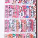 Colorful Coral Bible Tabs Laminated with Matte Film, Cute Bible tabs for Women and Girl, 90 Bible Index tabs in Total, 66 tabs for Old and New Testament, Additional 24 Blank tabs (Coral)