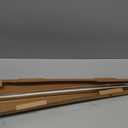 Ivilon Drapery Window Curtain Rod - End Cap Style Design 1 Inch Pole. 48 to 86 Inch Color Warm Gold