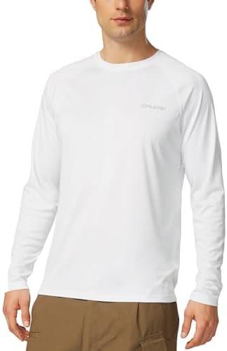 baleaf Men's Sun Protection Shirts UV SPF UPF 50+ Long Sleeve Rash Guard Fishing Running Quick Dry Lightweight, L
