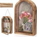 Hpmjz Shadow Box Frame 10x16 Large Display Cases Deep Wooden Memory Box Picture Frame with Removable Shelves and Linen Back Gift for Keepsakes Wedding Graduation Christmas Decoration