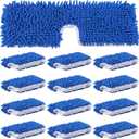 Chengu 12 Pieces Microfiber Flip Mop Refills Replacement Heads Double Sided Cleaning Pads Machine Washable Mop for Dry and Wet Kitchen Home Use