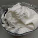 Ranunculus Tufted Stripes Ombre Queen Duvet Cover Set, Soft Brushed Microfiber Striped Duvet Cover Queen Size with Button Closure & 2 Pillow Shams, Comforter Not Included (White Ombre, 90"x90")