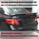 STSEV01 Rear Spoiler Wing with LED Brake Light Fit for Toyota Corolla Sedan 2009-2013 L/LE/S/CE/XLE/XRS, Gloss Black DeckLid Lip Trunk Exterior Accessories