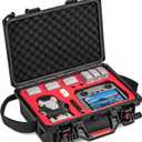 STARTRC Waterproof Hard Carrying Case for DJI Mini 3/4 Pro Fly More Combo, Travel Case for DJI Mini 3 Drone, RC2/RC-N3 Controller,7 Batteries, Other Accessories
